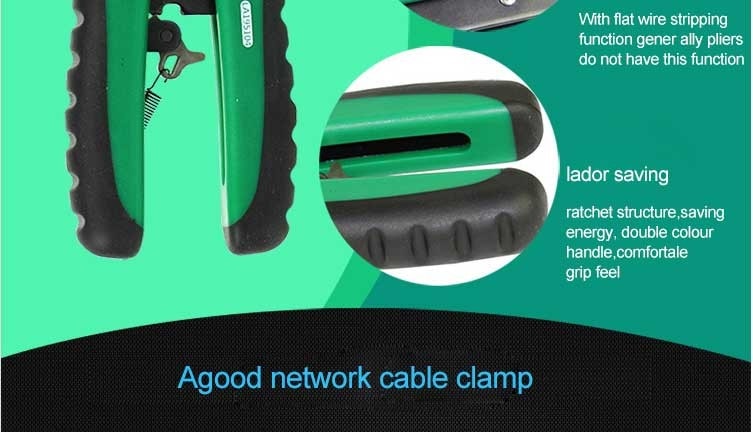 LAOA 8P / 6P Network Pliers Professional cable Multifunction Ratchet - KiwisLove