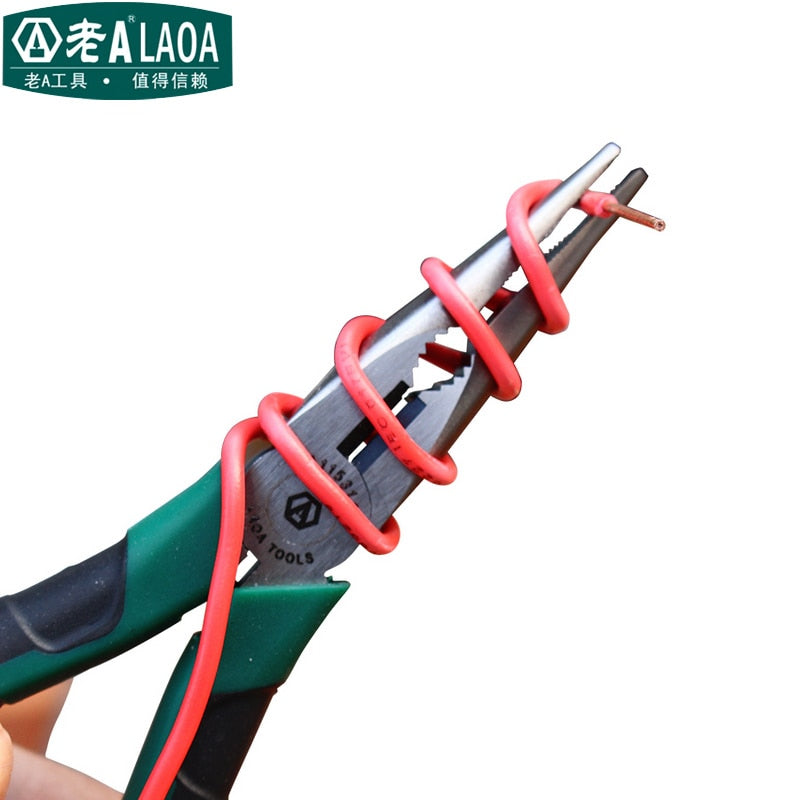 LAOA 6" Needle nose Pliers  Multi-function CR-V Long Nose Pliers - KiwisLove