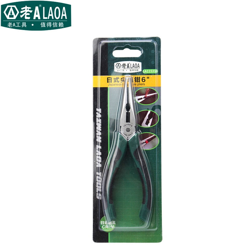 LAOA 6" Needle nose Pliers  Multi-function CR-V Long Nose Pliers - KiwisLove