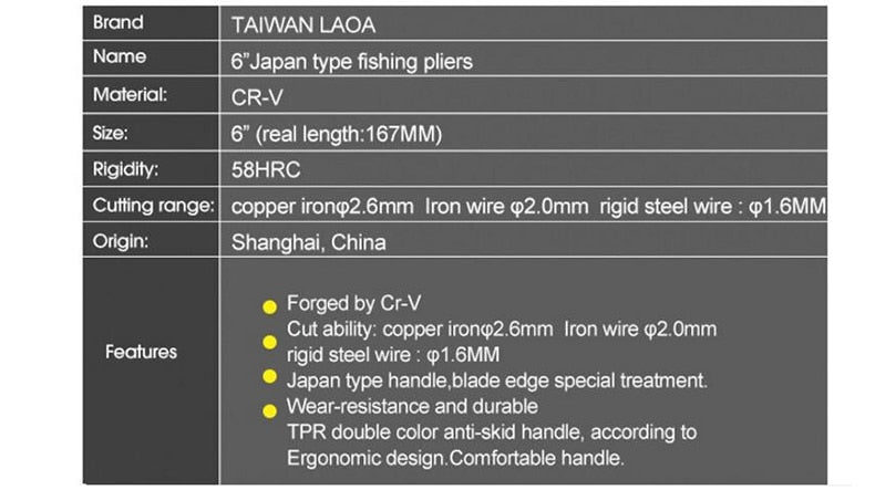 LAOA 6" Needle nose Pliers  Multi-function CR-V Long Nose Pliers - KiwisLove