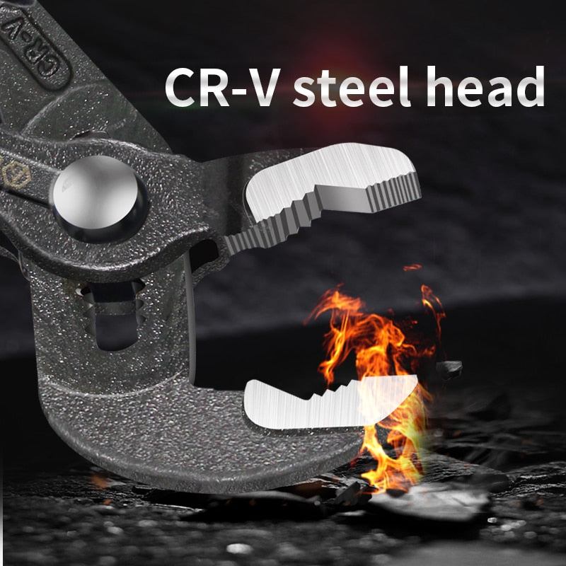 LAOA Adjustable Water Pump Pliers CRV Large Opening Wrench Universal Spanner Tools - KiwisLove