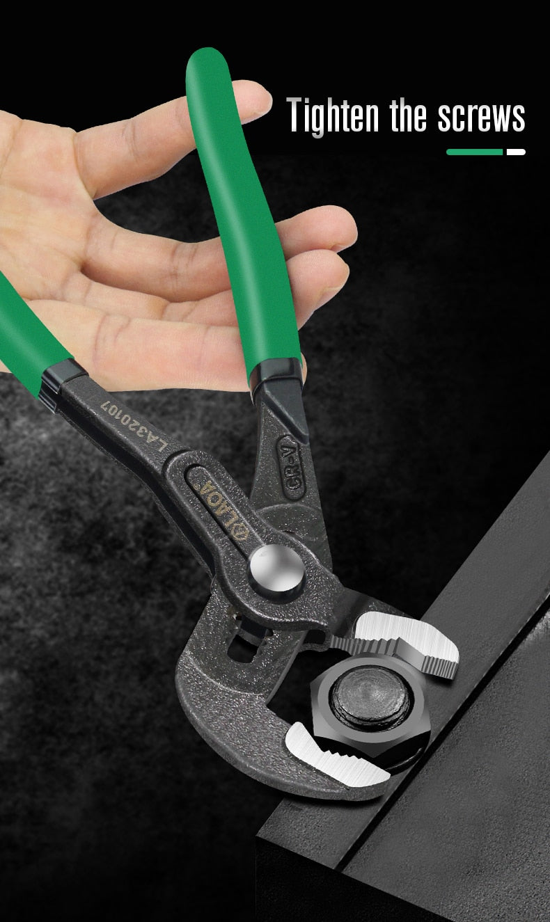 LAOA Adjustable Water Pump Pliers CRV Large Opening Wrench Universal Spanner Tools - KiwisLove