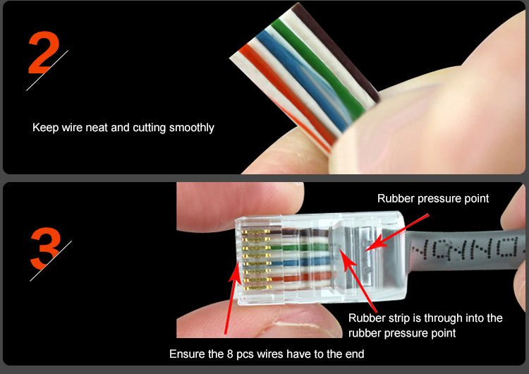 LAOA NetLines Crimping Tool 4P/6P/8P Multifunction Ratchet Network Pliers - KiwisLove