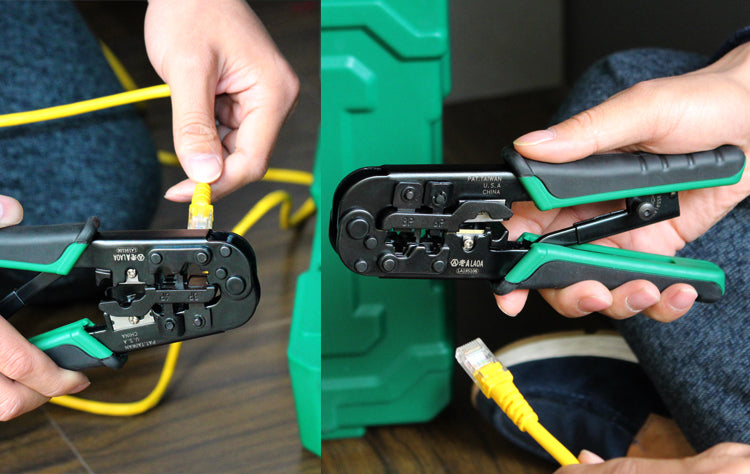 LAOA NetLines Crimping Tool 4P/6P/8P Multifunction Ratchet Network Pliers - KiwisLove