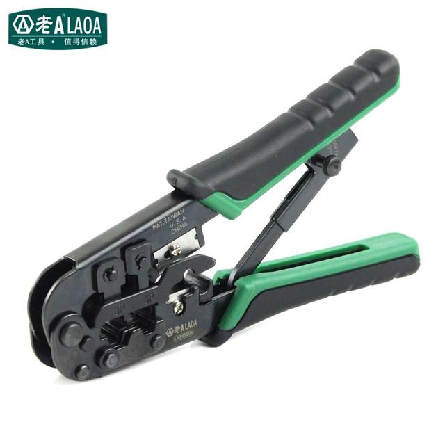 LAOA NetLines Crimping Tool 4P/6P/8P Multifunction Ratchet Network Pliers - KiwisLove