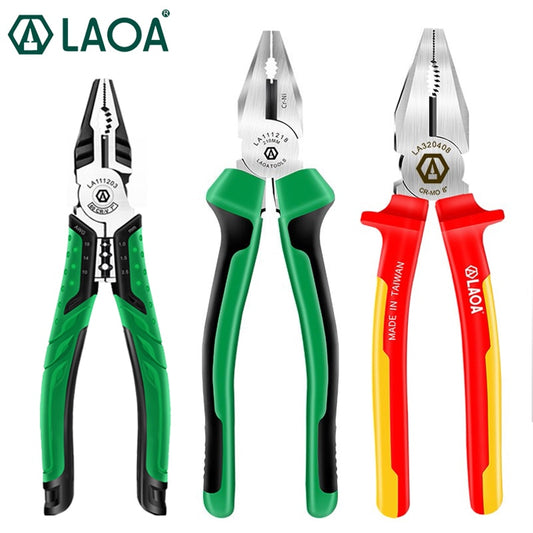 LAOA 8" Wire Cutter VDE Insulated Wire Pliers CR-MO Wire Clippers Multifunction - KiwisLove
