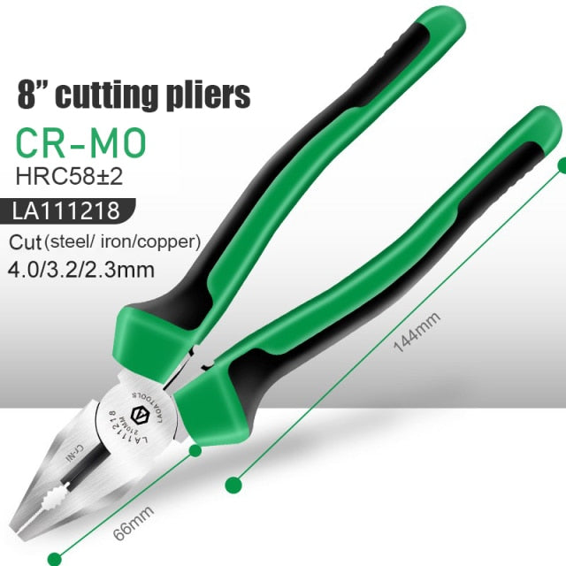 LAOA 8" Wire Cutter VDE Insulated Wire Pliers CR-MO Wire Clippers Multifunction - KiwisLove