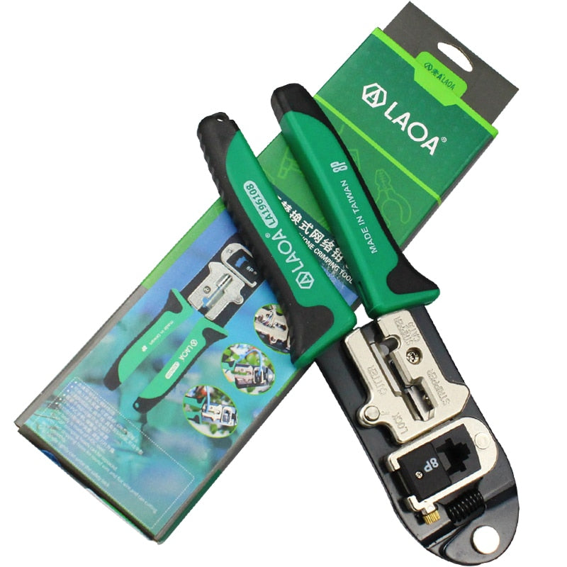LAOA 8P Network Pliers Cable Crimper Crimping Tools Electrical Wire Cutter - KiwisLove