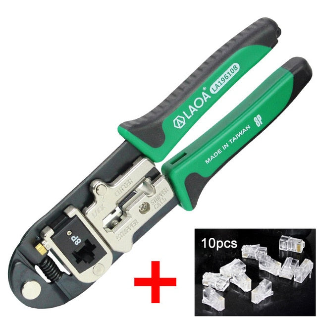 LAOA 8P Network Pliers Cable Crimper Crimping Tools Electrical Wire Cutter - KiwisLove