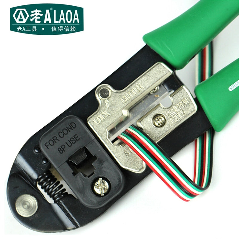 LAOA 8P Network Pliers Carbon steel Multifunction Network wiring clamp - KiwisLove