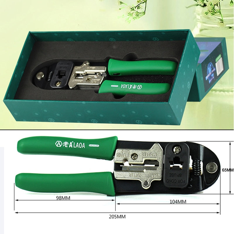 LAOA 8P Network Pliers Carbon steel Multifunction Network wiring clamp - KiwisLove