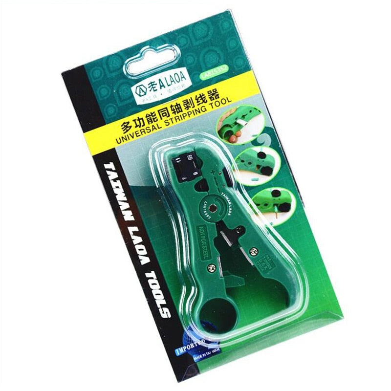 LAOA Multifunction Coaxial RG59,6,7,11 Wire Stripper Blade replaceable Cutter - KiwisLove