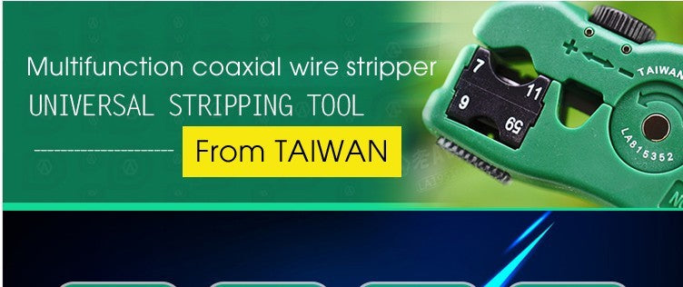 LAOA Multifunction Coaxial RG59,6,7,11 Wire Stripper Blade replaceable Cutter - KiwisLove