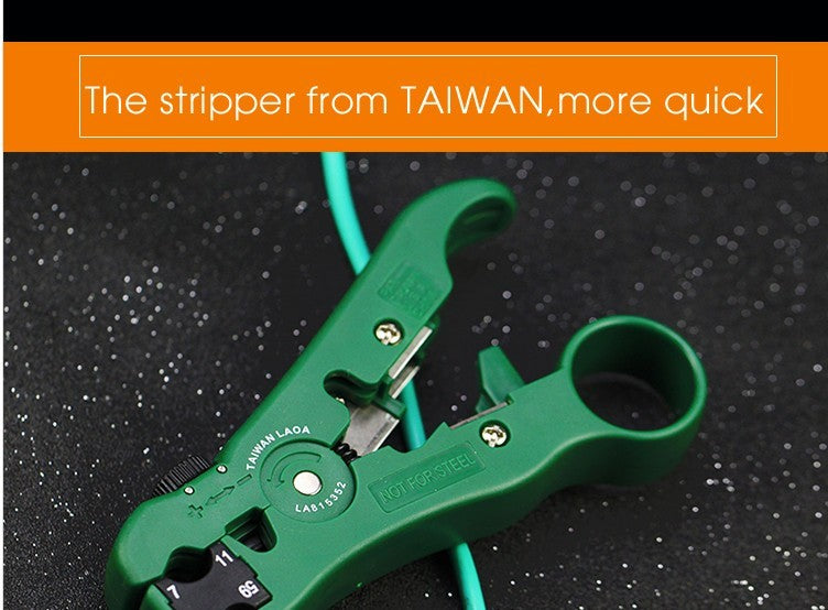 LAOA Multifunction Coaxial RG59,6,7,11 Wire Stripper Blade replaceable Cutter - KiwisLove