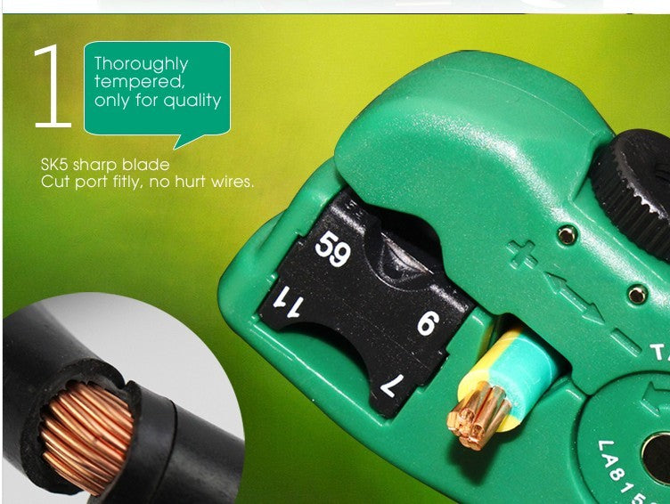 LAOA Multifunction Coaxial RG59,6,7,11 Wire Stripper Blade replaceable Cutter - KiwisLove