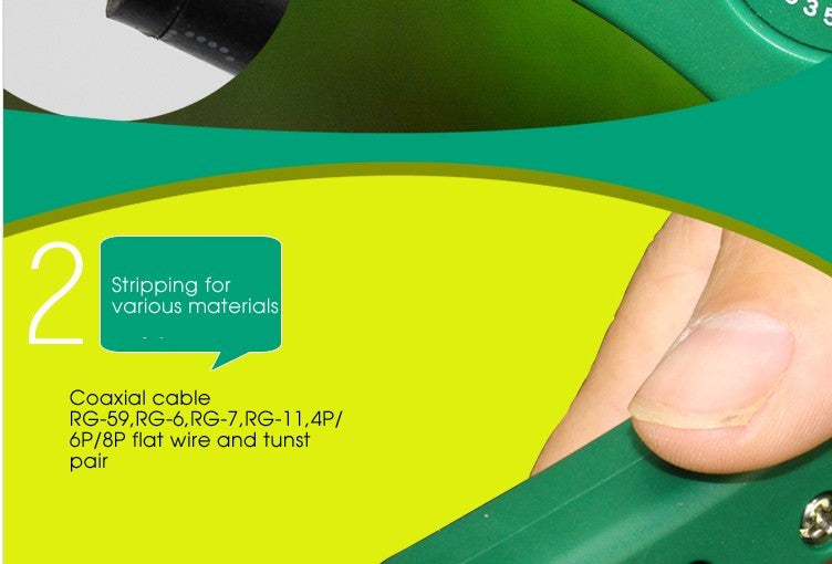 LAOA Multifunction Coaxial RG59,6,7,11 Wire Stripper Blade replaceable Cutter - KiwisLove