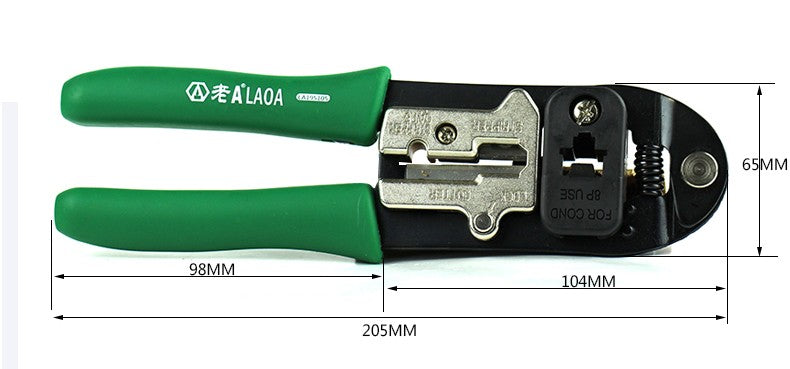 LAOA 8P Network Pliers Carbon steel Multifunction Network wiring clamp - KiwisLove