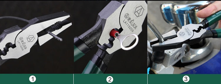 LAOA 9 Inch Wire Cutting Plier CR-MO Multifunctional  Terminal Crimper - KiwisLove