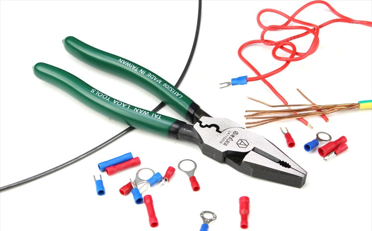 LAOA 9 Inch Wire Cutting Plier CR-MO Multifunctional  Terminal Crimper - KiwisLove