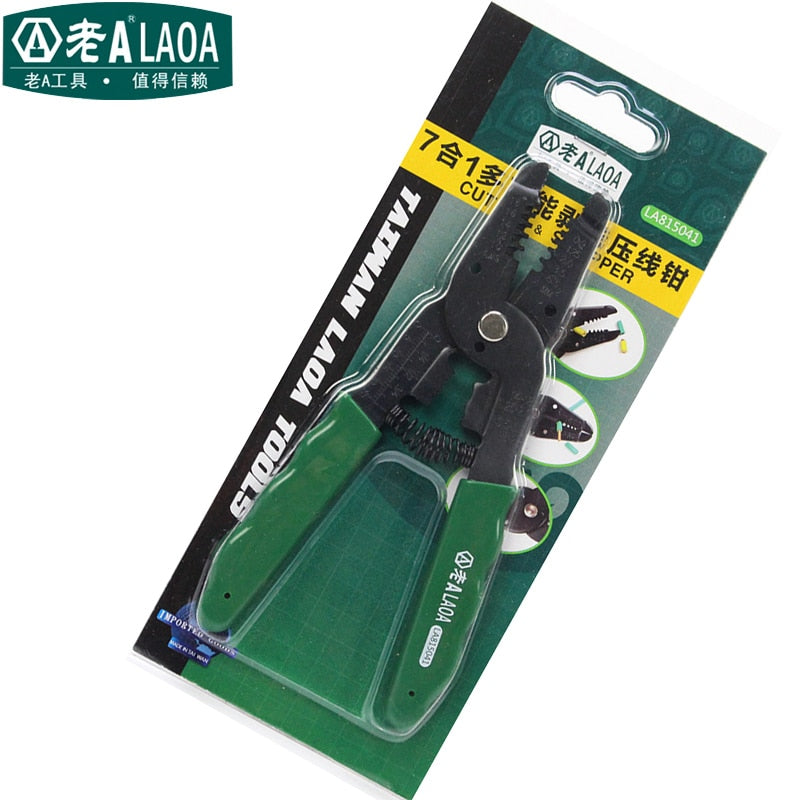 LAOA Multi-fonction 7 in 1 Wire Stripper high strength SPHC Crimping Pliers - KiwisLove