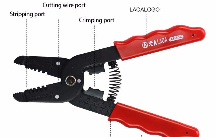 LAOA Multi-fonction 7 in 1 Wire Stripper high strength SPHC Crimping Pliers - KiwisLove