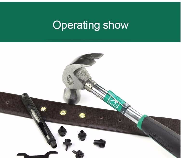 LAOA 6pcs Belt Punching  1/2/3/4/5/6mm Professional Punching Leather Punch - KiwisLove