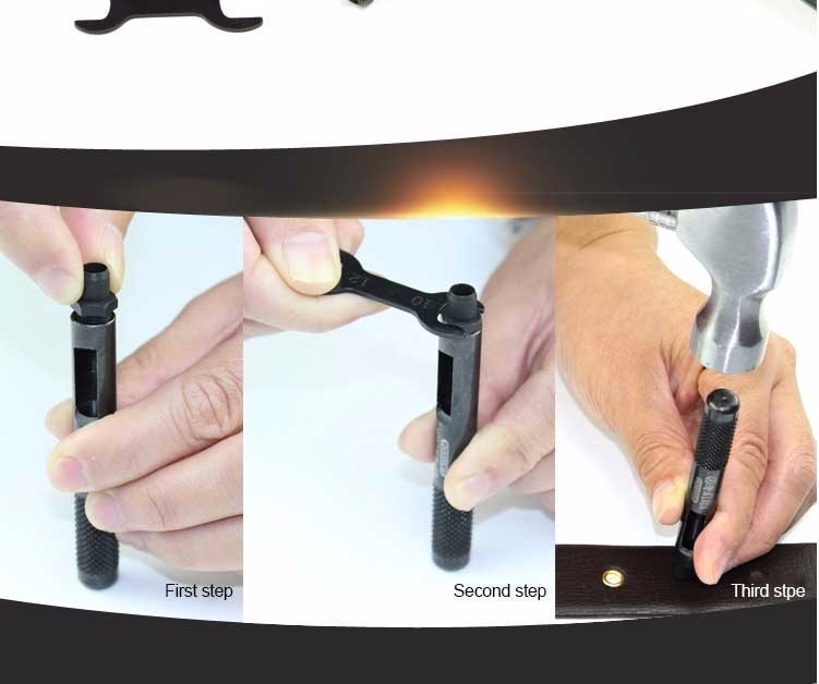 LAOA 6pcs Belt Punching  1/2/3/4/5/6mm Professional Punching Leather Punch - KiwisLove