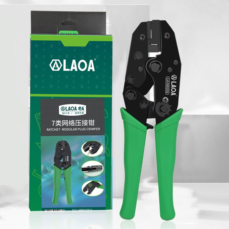 LAOA Network Cable Crimpers CAT7 Crystal Connector Crimping Pliers Professional Clamp Network Tools - KiwisLove