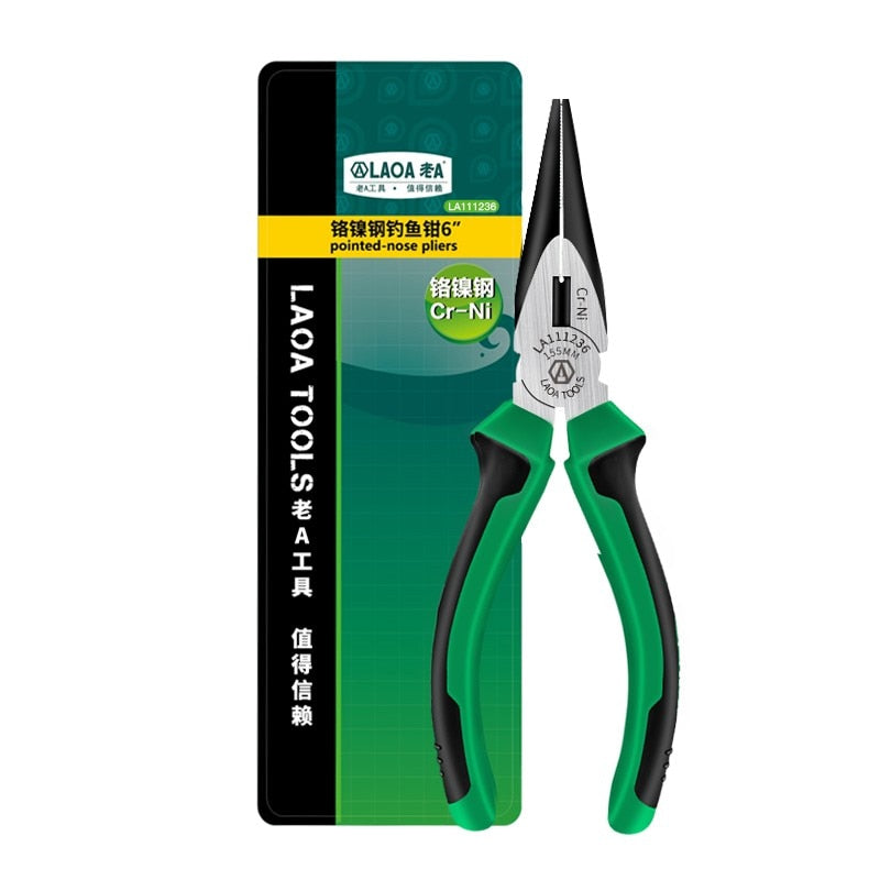LAOA 6inch Long Nose Plier Multi-function nipper Pliers Cr-Ni Wire Cutter  industrial  Pliers - KiwisLove