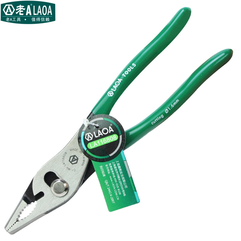 LAOA Industrial-grade Multifunction Slip Joint Pliers Cr-Mo Slip Joint Pliers - KiwisLove
