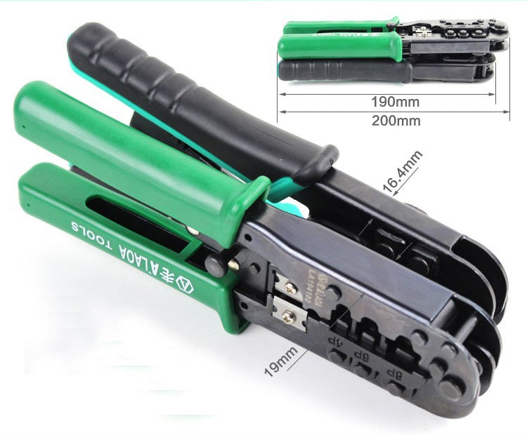LAOA 4p 6p 8p NetLines Rachet Crimping Pliers Portable LAN Network Tool Multi-function Network Pliers - KiwisLove