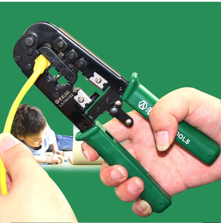 LAOA 4p 6p 8p NetLines Rachet Crimping Pliers Portable LAN Network Tool Multi-function Network Pliers - KiwisLove