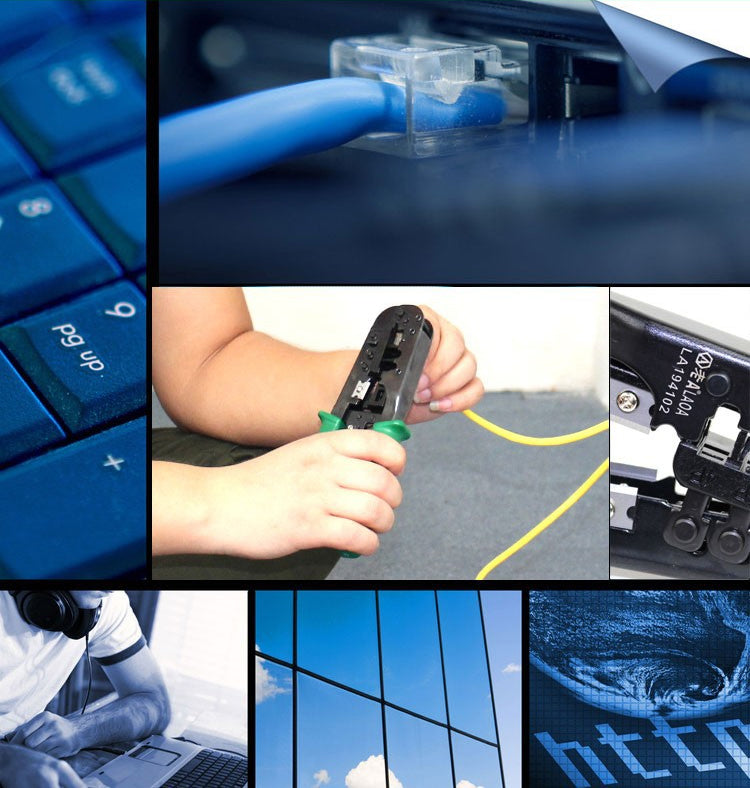 LAOA 4p 6p 8p NetLines Rachet Crimping Pliers Portable LAN Network Tool Multi-function Network Pliers - KiwisLove