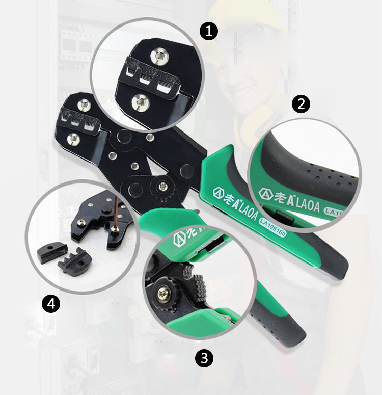 LAOA Multifunction Ratchet Wire Crimpers Terminal Module Crimping Plier - KiwisLove
