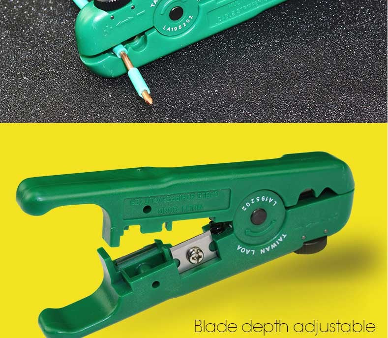 LAOA Network Wire Stripper 3.2-9mm Adjustable Stripping Wire Cable Cutter - KiwisLove