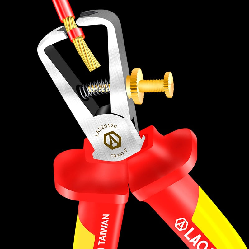 LAOA insulation Wire Stripper VDE 1000V  Wire Stripping Pliers With GS Antiflaming high Temperature Resistance Cable Stripper - KiwisLove