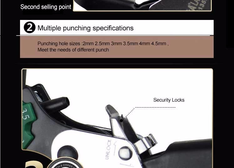 LAOA Technical grade 6 in 1 Multi-fonction Leather Punch Pliers Professional - KiwisLove