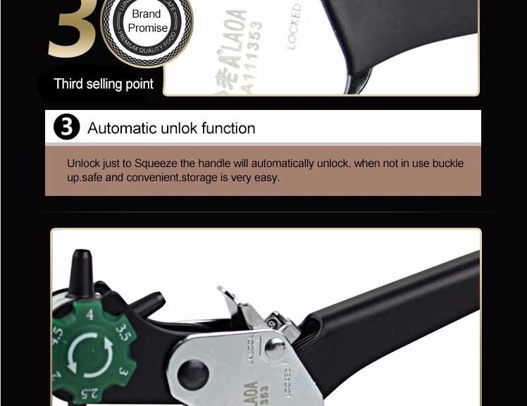LAOA Technical grade 6 in 1 Multi-fonction Leather Punch Pliers Professional - KiwisLove