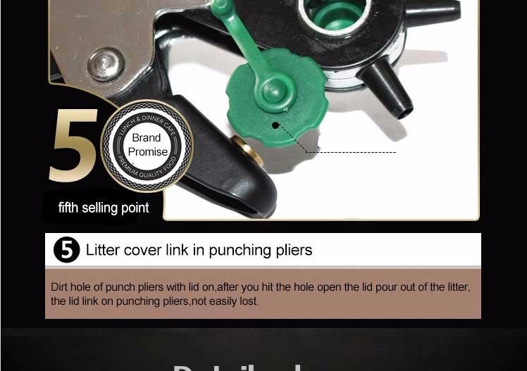 LAOA Technical grade 6 in 1 Multi-fonction Leather Punch Pliers Professional - KiwisLove