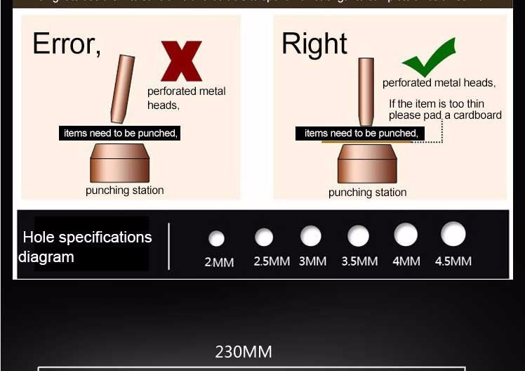 LAOA Technical grade 6 in 1 Multi-fonction Leather Punch Pliers Professional - KiwisLove