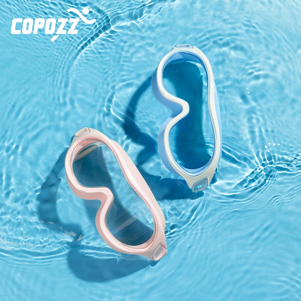 Professional Swimming Glasses Big Frame Anti-fog Anti-UV Goggles - KiwisLove