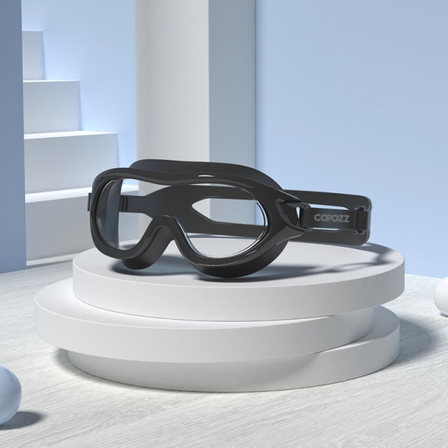 Professional Swimming Glasses Big Frame Anti-fog Anti-UV Goggles - KiwisLove
