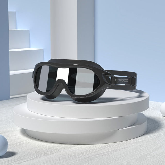 Professional Swimming Glasses Big Frame Anti-fog Anti-UV Goggles - KiwisLove