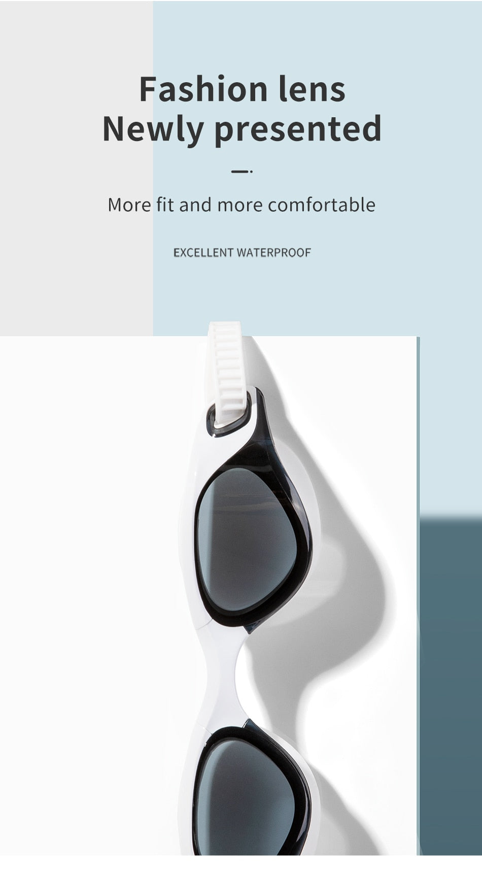 COPOZZ Professional Waterproof Clear Double Anti-fog Swim Glasses - KiwisLove