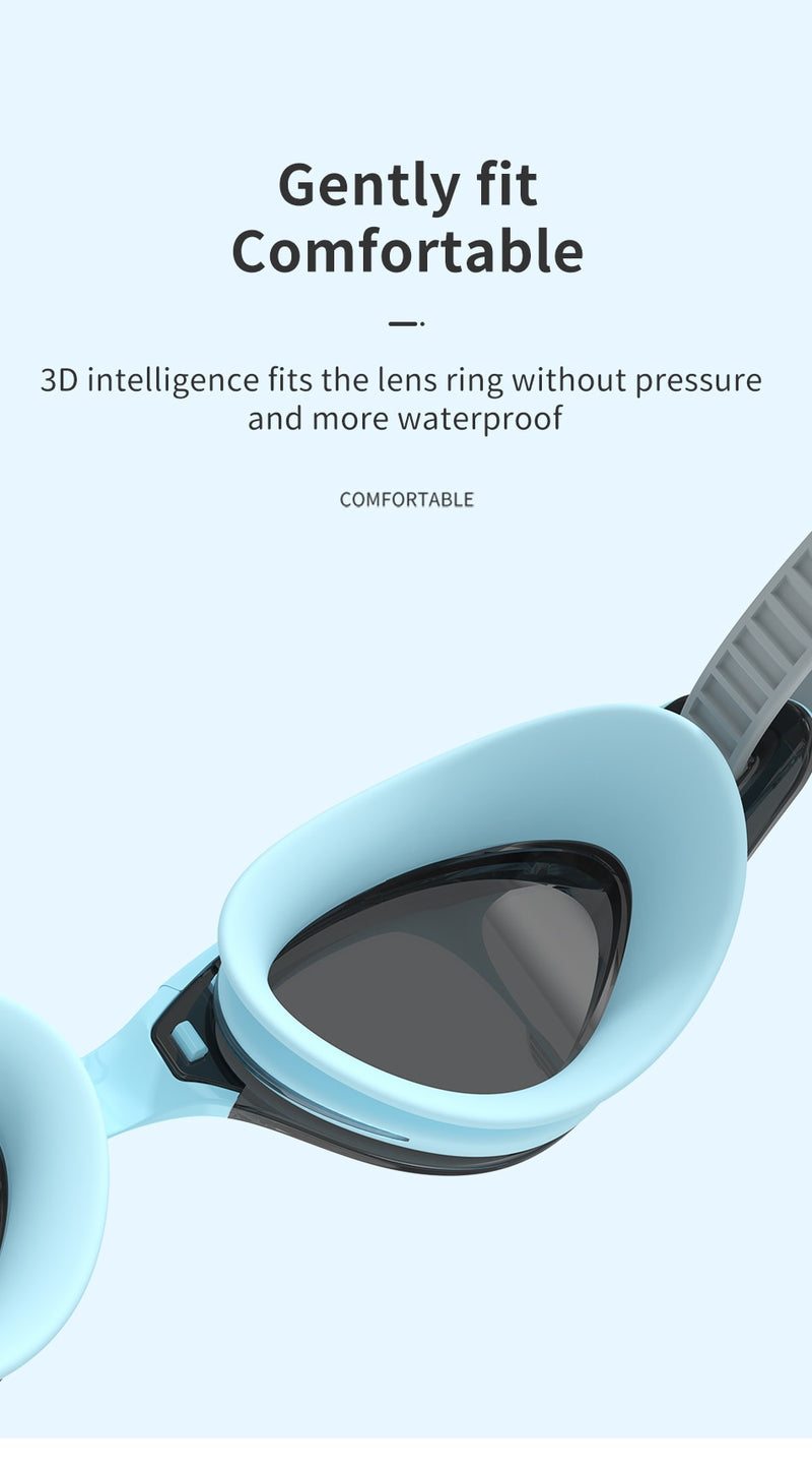 COPOZZ Professional Waterproof Clear Double Anti-fog Swim Glasses - KiwisLove