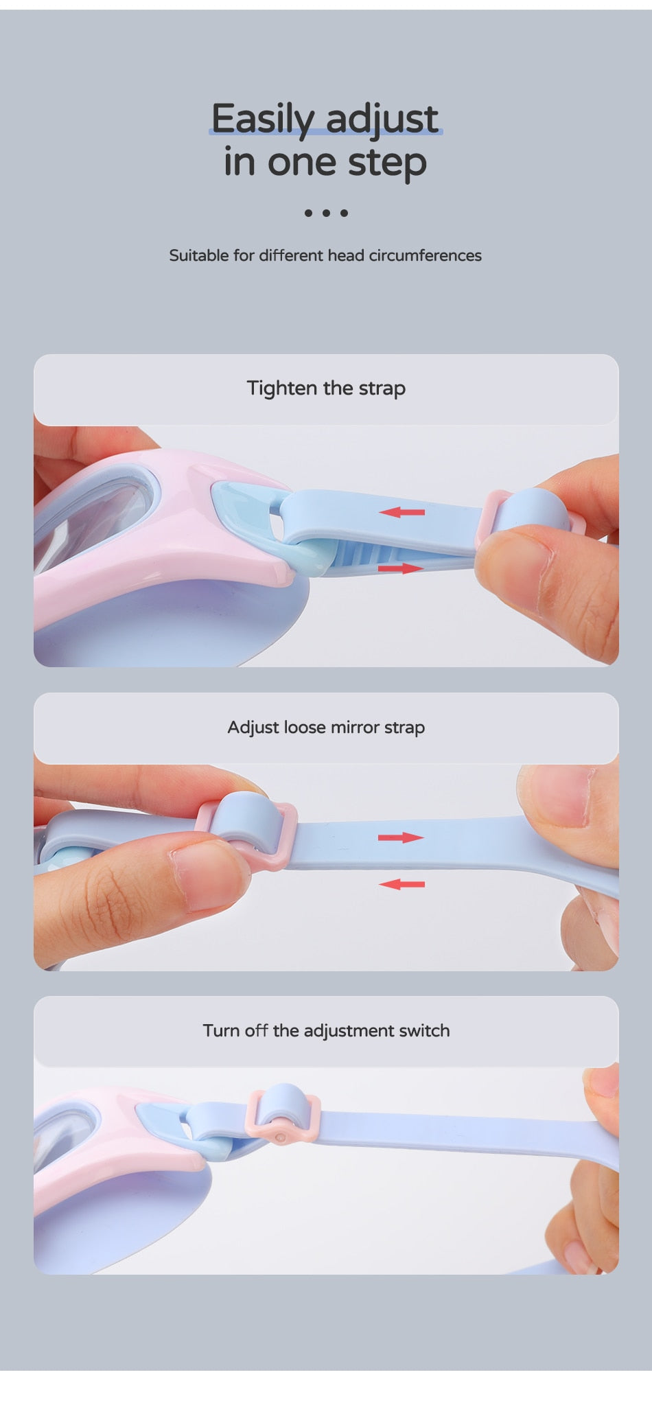 Kids Swimming Glasses Big Frame Anti-Fog  Swim Eyewear Silicone Diving - KiwisLove