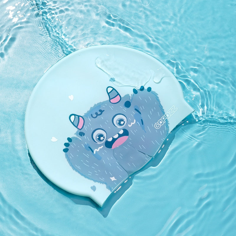 Copozz Swimming Caps High Elastic Lovely Kids Cartoon - KiwisLove
