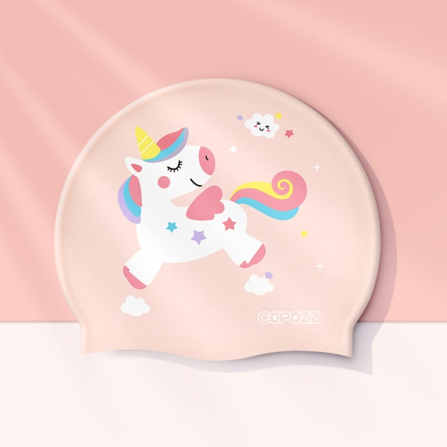 Copozz Swimming Caps High Elastic Lovely Kids Cartoon - KiwisLove