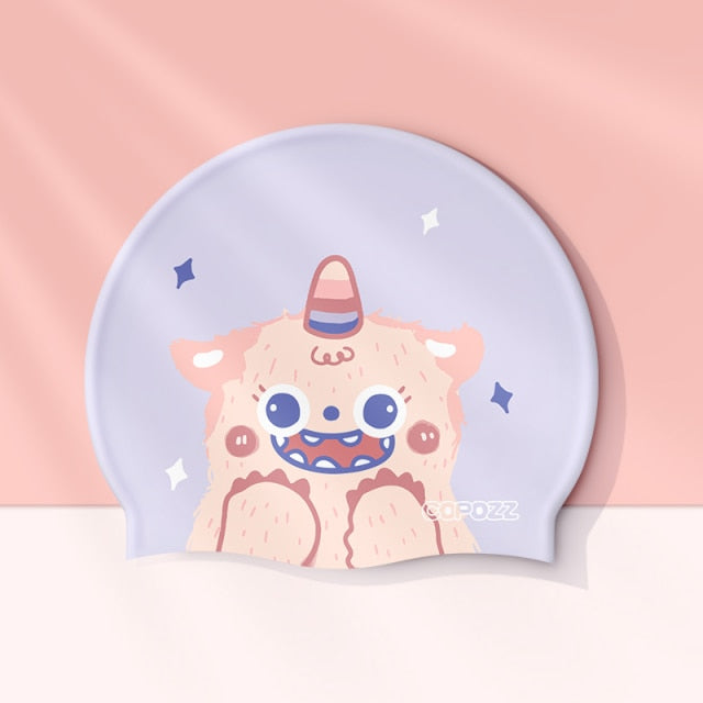 Copozz Swimming Caps High Elastic Lovely Kids Cartoon - KiwisLove