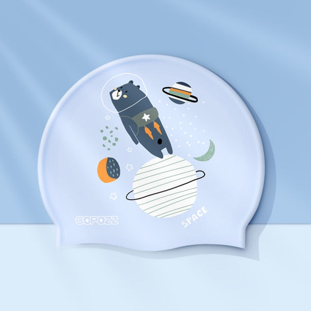Copozz Swimming Caps High Elastic Lovely Kids Cartoon - KiwisLove